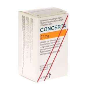 CONCERTA TABL 30 X 27 MG